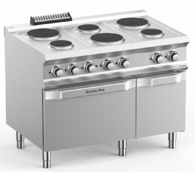 Cuisinire lectrique sur four lectrique 6 plaques 3x1,5kW et 3x2,6kW - Profondeur 700mm