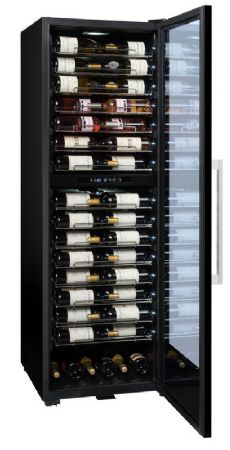 Cave  vins professionnelle double zone 1 porte vitre - 152 bouteilles
