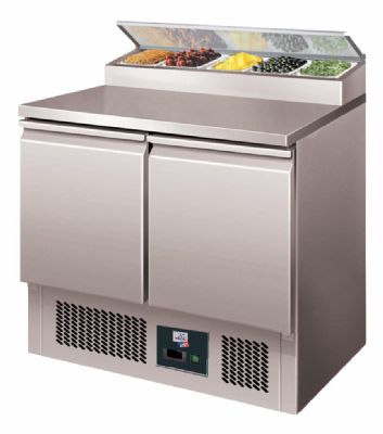 Tablesandwicerie inox avec 2 portes +2/+8c - 240 litres