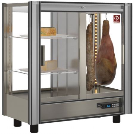 Vitrine réfrigérée charcuterie traversante modulable aluminium 860 mm positive - Diamond - PSA-1/TR-R6