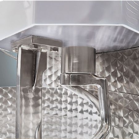 Pétrin à spirale automatique 250 kg 2 vitesses sur roues 1030x1580x1560 mm - Diamond - PSB-252MI/2V