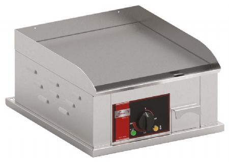 Plaque à snacker professionnelle Monophasé à poser en acier décarburé lisse 3 kW - Sofraca - PSE400A