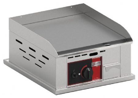 Plaque à snacker professionnelle Gaz à poser en acier décarburé lisse 3,2 kW - Sofraca - PSG400A