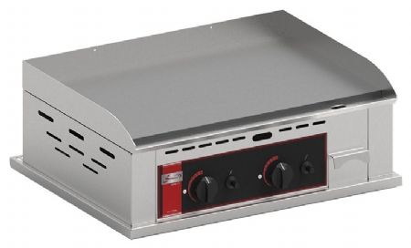 Plaque à snacker professionnelle Gaz en acier décarburé lisse 6,4 kW - Sofraca - PSG600A