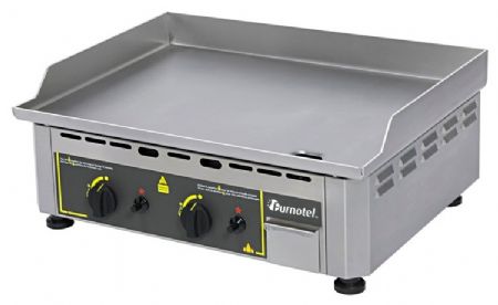 Plaque à snacker professionnelle Gaz à poser en inox lisse 5,5 kW - Furnotel - PSI6G