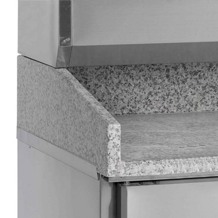 Meuble à pizzas table avec module pour garniture - Tefcold - PT1310 + GVC38-200