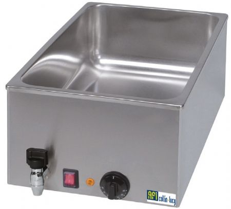 Bain marie  poser avec vidange 1,4kW - 350x550x240 mm