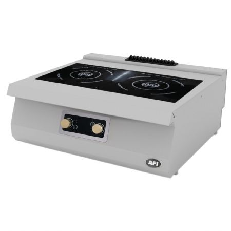 Plaque  induction lectrique pro 2 zones de chauffe  poser