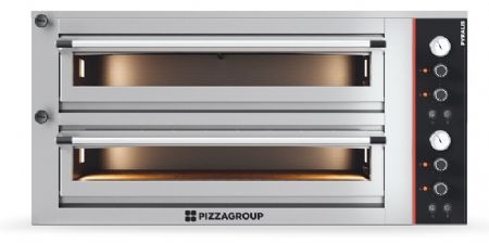 Four à Pizzas professionnel électrique à commandes mécaniques - 2 chambres 18 pizzas - Gamme PYRALIS - Pizza Group - PYM18-2 Four à Pizzas professionnel électrique à commandes mécaniques - 2 chambres 18 pizzas - Gamme PYRALIS - Pizza Group - PYM18-2