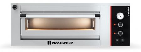 Four à Pizzas professionnel électrique à commandes mécaniques - 1 chambre 4 pizzas - Gamme PYRALIS - Pizza Group - PYM4-2
