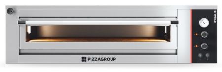 Four à Pizzas professionnel électrique à commandes mécaniques - 1 chambre 6 pizzas - Gamme PYRALIS - Pizza Group - PYM6L-2