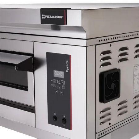Four à pizza professionnel électrique commande digitale 1 chambre 6 pizzas diamètre 30 à 34 cm