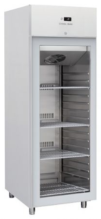 Congélateur vertical 1 porte vitrée inox 546 L - Coolhead - QNG 6