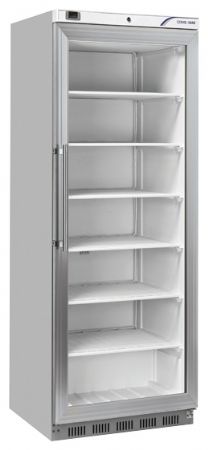 Congélateur vertical 1 porte vitrée gris 400 L - Coolhead - QNXG 400