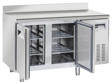 Table réfrigérée positive 2 portes pleines avec dosseret 260 L - Coolhead - QR 2200 Table réfrigérée positive 2 portes pleines avec dosseret 260 L - Coolhead - QR 2200