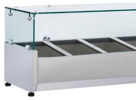 Meuble à pizza réfrigéré professionnel dessus granit pour plateaux 600x400 mm +2/+8°C - Coolhead - QZ 40