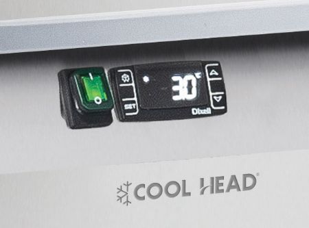 Meuble à pizza réfrigéré professionnel dessus granit pour plateaux 600x400 mm +2/+8°C - Coolhead - QZ 40