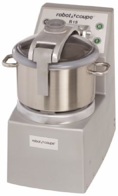 Cutter professionnel de table avec fonction R vac et cuve inox 15L - 1500-3000 trs/min