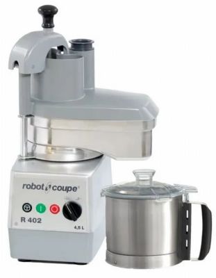 Combiné Cutter et coupe légumes triphasé avec cuve inox 4,5L - 0,75kW Combiné Cutter et coupe légumes triphasé avec cuve inox 4,5L - 0,75kW