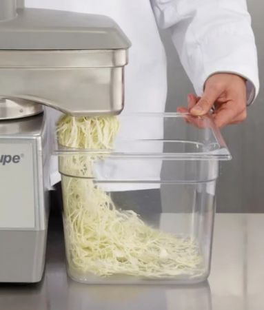 Combin� cutter et coupe l�gumes 2 vitesses avec cuve inox 4,5L et 6 disques inclus - cutter : 300 � 3500 trs/min cl : 300 � 1000 trs/min