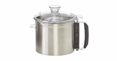 Cutter professionnel de table � vitesse variable avec cuve inox 7,5L - 300 � 3500 trs/min