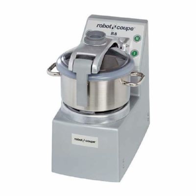 Cutter professionnel de table avec fonction R vac et cuve inox 8L - 1500-3000 trs/min