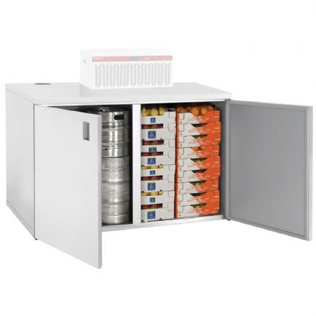 Chambre froide petit volume démontable 2 portes pleines, 1800 L, sans groupe - Diamond - RBB/4_4