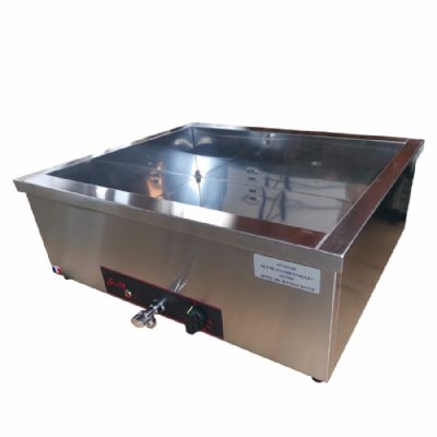 Bain marie lectrique ave robinet de vidange 1 cuve GN2/1 - 698x600x255 mm