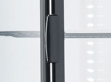 Vitrine rfrigre 4 faces vitres noire -1 / +7 C - 235L