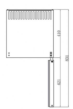 Mini armoire 1 porte vitrée positive 34 L - Afi-Collin-Lucy - RCG40A