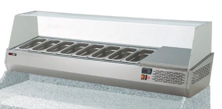 Saladette rfrigre pour cuisines professionnelles  poser 150 cm GN 1/4 pour table RTP2D