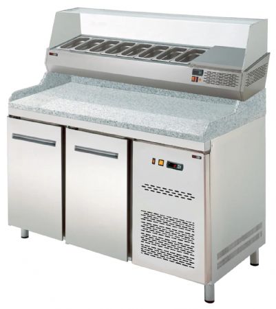Saladette à Poser de présentation positive 5 bacs - Redfox - RCH 4150