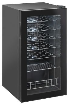 Cave à vin 1 porte vitrée 90 L 29 bouteilles +4/+18°C - Coolhead - RCS 88