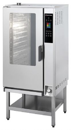 Four mixte professionnel Monophasé 18 kW niveaux commandes électroniques écran tactile GN1/1 - Furnotel - RDT115E