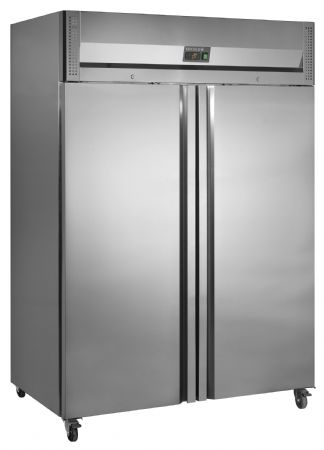 Armoire congélateur professionnelle vertical GN2/1 - 2 portes pleines - Tefcold - RF1420X1