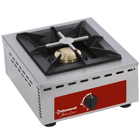 Réchaud professionnel à poser Gaz 1 feu 7 kW - Diamond - RF1G/Q Réchaud professionnel à poser Gaz 1 feu 7 kW - Diamond - RF1G/Q