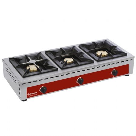 Réchaud de table gaz 3 feux vifs 19 kW - Diamond - RF3G/Q Réchaud de table gaz 3 feux vifs 19 kW - Diamond - RF3G/Q