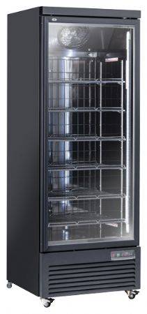 Congélateur vertical 1 porte vitrée noir 560 L - Coolhead - RFG 750B