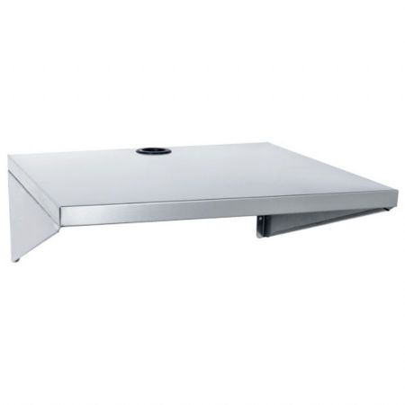 Étagère murale Inox pour fours à micro-ondes, 600x400 mm - Virtus - RFM6040