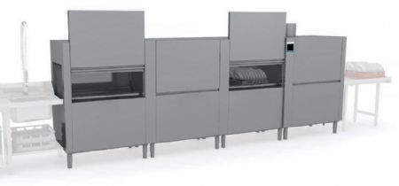 Lave vaisselle à avancement automatique sortie gauche panier 500 x 500 mm - Furnotel - RIV4143G