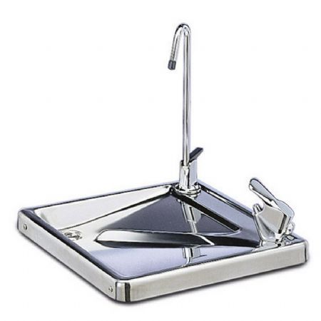 Fontaine  eau froide sur sol inox 2 sorties d'eau - 20L/h