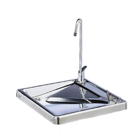 Fontaine à eau réseau avec banc de glace et débit de 30 L/h - Cosmetal - RIVER-IB-30-I