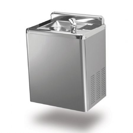 Fontaine  eau froide murale inox 1 sortie d'eau - 30L/h