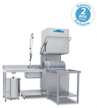 Lave-vaisselle professionnel à capot panier 500x600 mm triphasé - Furnotel - RIVER282LV1