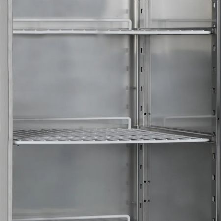 Armoire rfrigre positive inox avec une porte pleine 430 L - 680 x 700 x 2010 mm