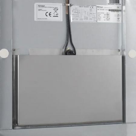 Armoire rfrigre positive inox avec une porte pleine 430 L - 680 x 700 x 2010 mm