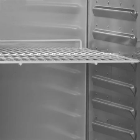 Armoire rfrigre positive mobile GN 2/1 en inox avec une porte pleine 480 L - 740 x 830 x 2010 mm