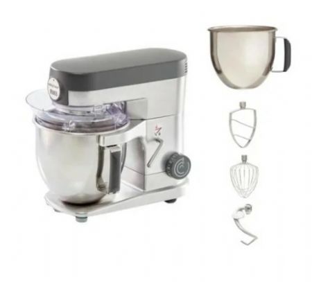 Batteur mélangeur professionnel 10 vitesses avec cuve inox 7,6L prise accessoire frontale et cuve supplémentaire de 5,5L - de 60 à 600 trs/min Batteur mélangeur professionnel 10 vitesses avec cuve inox 7,6L prise accessoire frontale et cuve supplémentaire de 5,5L - de 60 à 600 trs/min