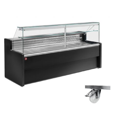 Vitrine réfrigérée professionnelle positive à vitre droite 3000 mm - Diamond Promo - RO30/B5R2_C4RHL-SPEC