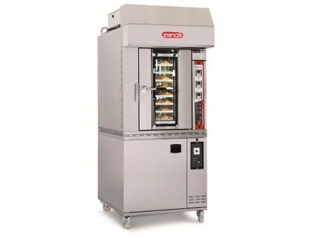 Four gaz rotatif pour boulangerie ptisserie chariot 8 niveaux